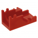 LEGO ágyútalp, piros (2527)